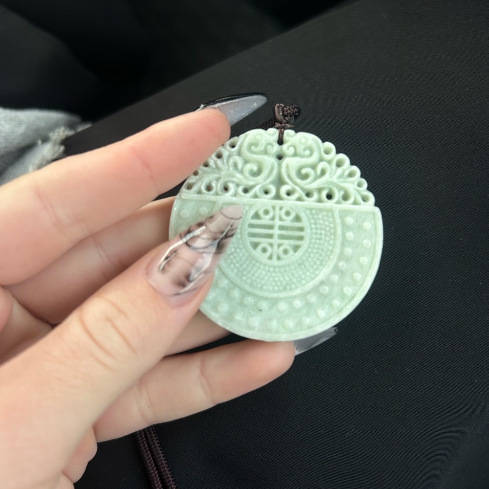 Jade Green Pendant Necklace